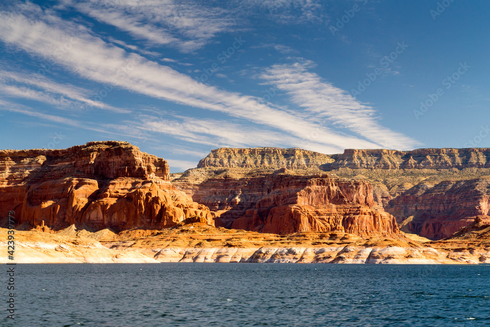 Lake Powell and the Glen Canyon in Utah and Arizona