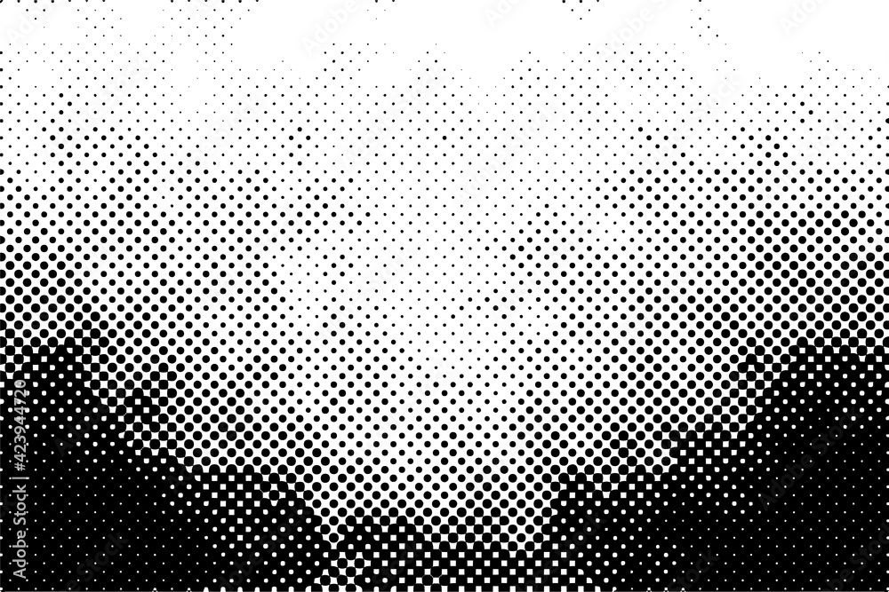 Abstract halftone background. Modern gradient halftone pattern vector illustration. Black and white Halftone dot art. 