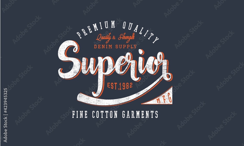 Fototapeta premium Original superior quality Vintage Artwork for your tee shirt