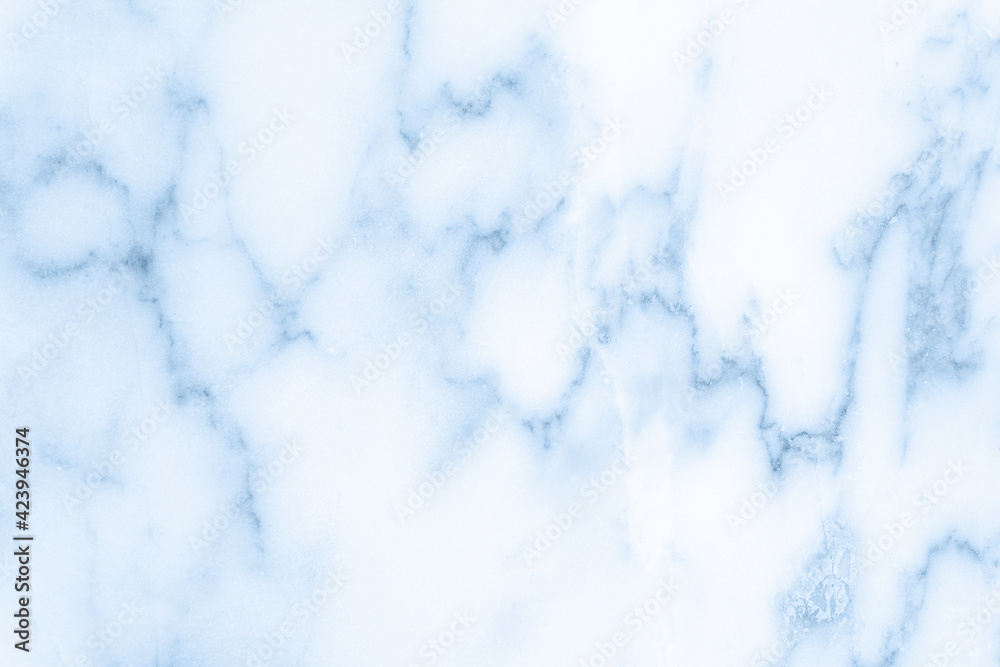 Obraz premium Marble granite blue background wall surface white pattern graphic abstract light elegant gray for do floor ceramic counter texture stone slab smooth tile silver natural for interior decoration.