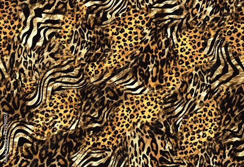 abstract seamless leopard print texture design