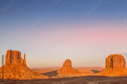 Monument Valley on the Arizona   Utah state line