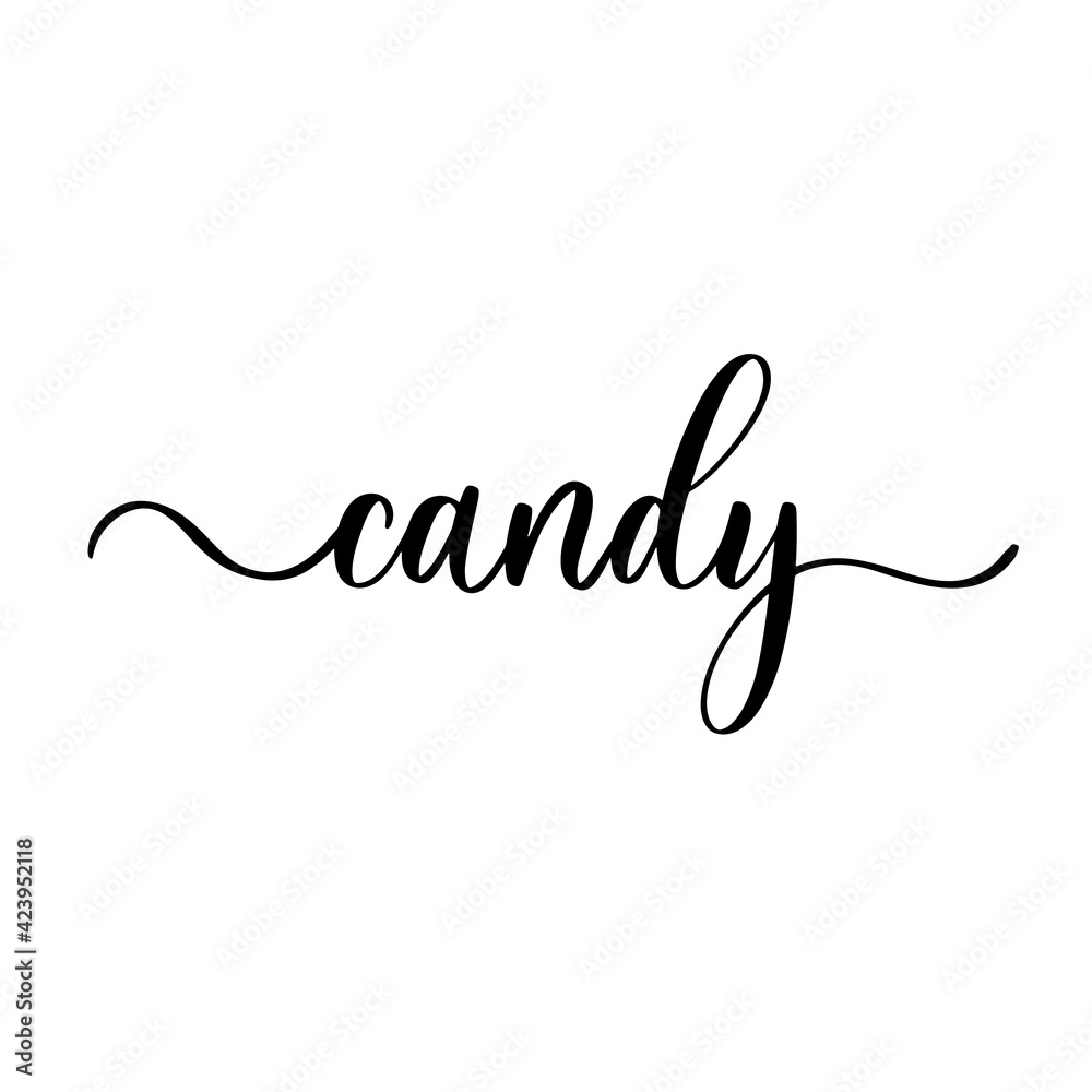 Candy - lettering logo template design. Vector illustration. Candy - lettering logo template design. Vector illustration.