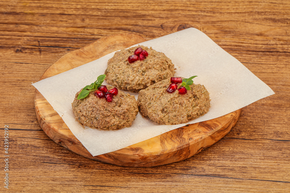 Georgian cuisine - pkhali from beans Georgian cuisine - pkhali from beans