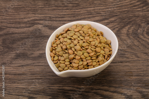 Vegan cuisine - Dry lentil heap
