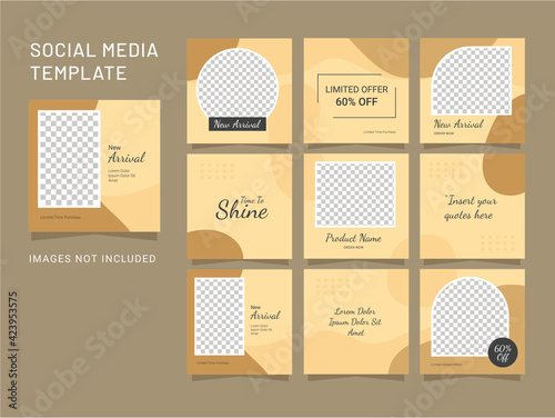 Template Puzzle Fashion Women Social Media Instagram Post