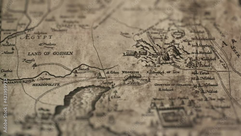 Old Bible Map, Slider Shot, Old Paper Bible, King James Bible Old Bible Map, Slider Shot, Old Paper Bible, King James Bible