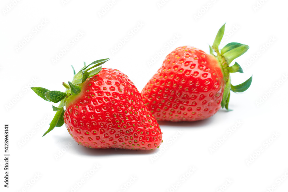 Red berry strawberry isolated on white background- Image Red berry strawberry isolated on white background- Image
