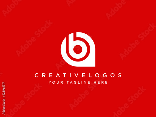 Creative Letter B Logo, Location Icon, Address icon logo, Unique Alphabet B Logo, Initials B Letter Logo, Modern Business Logo Template Vector