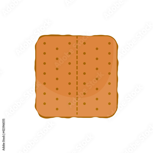 Graham Cracker Isolated On White