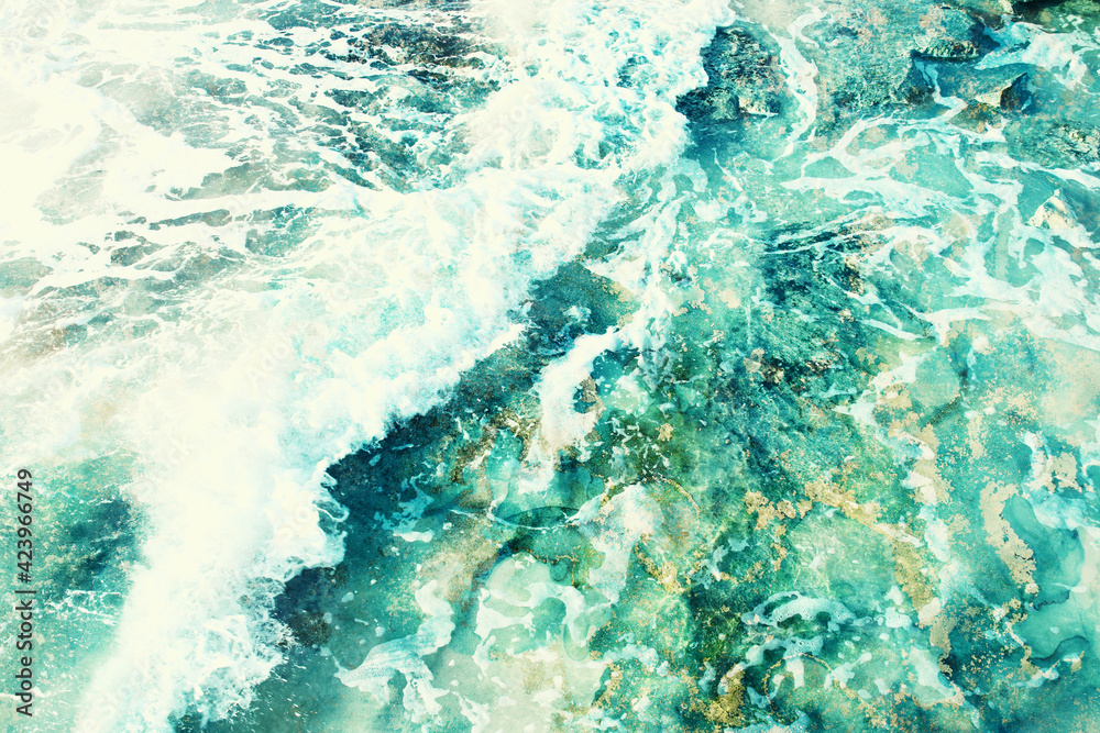 Fototapeta premium abstract background of waves of water creating swirls and ripples