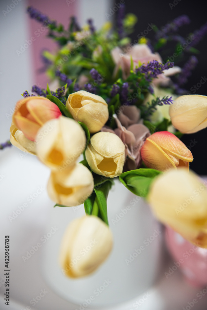 Tulips close up