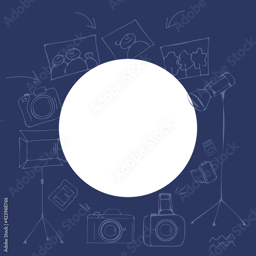 Photographic equipment and photography. Layout for photography school, courses.