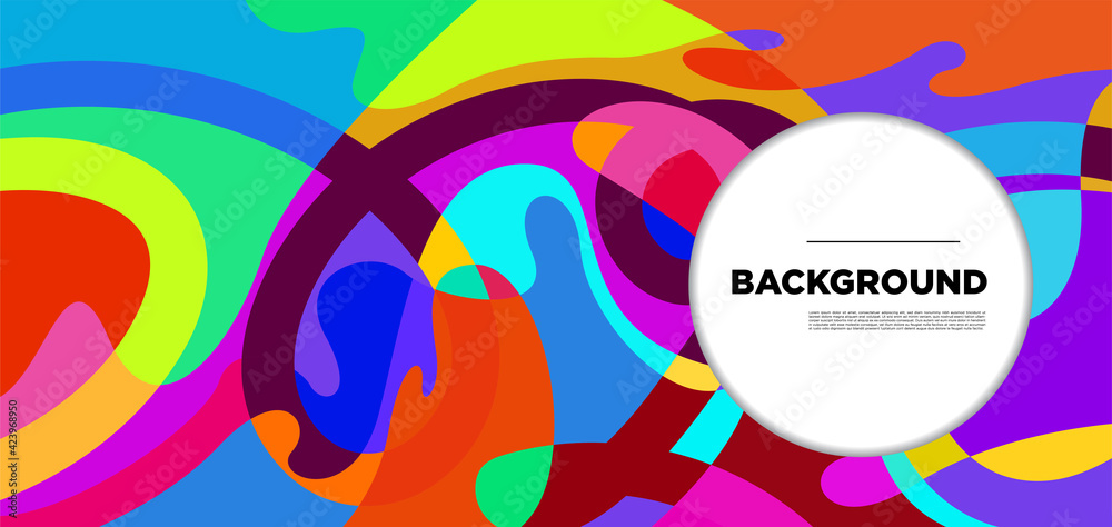Obraz premium Vector colorful liquid abstract background pattern