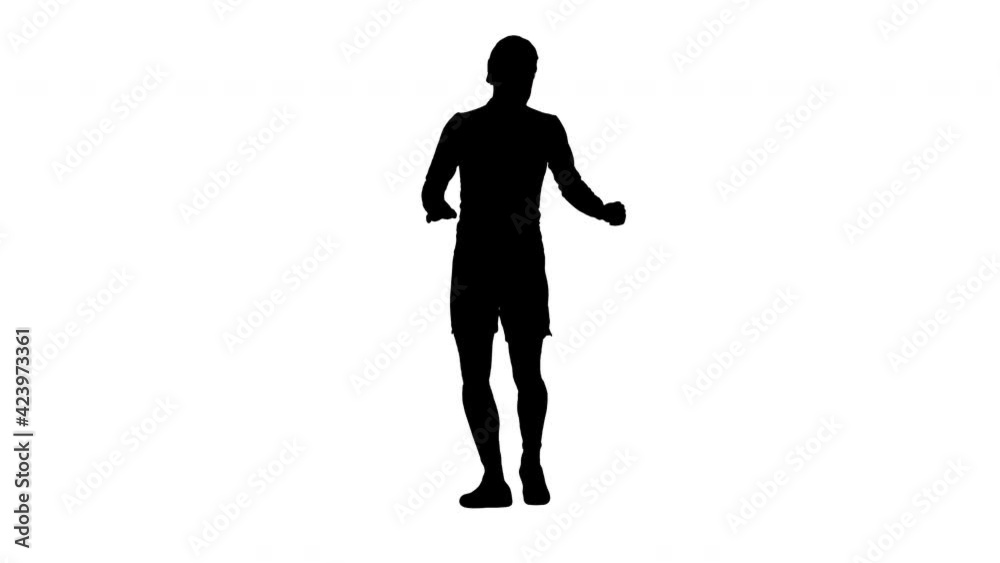 Silhouette Football player walking with a ball and making a pass. Silhouette Football player walking with a ball and making a pass.