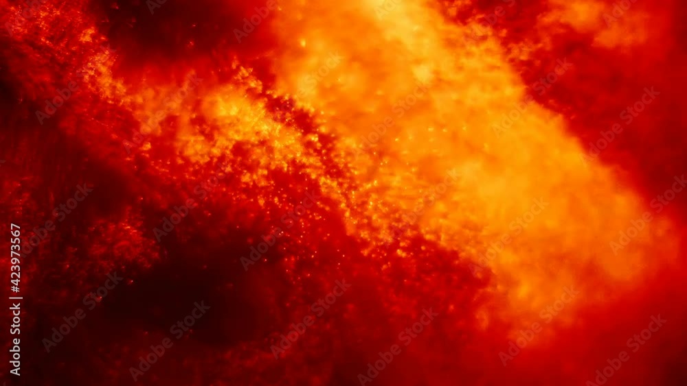 Abstract Red Wave Particles Background