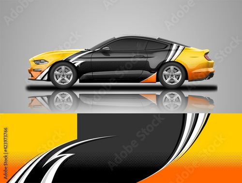 Premium racing and rally car wrap design
