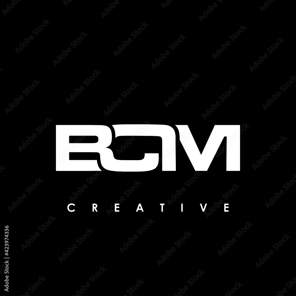 BCM Letter Initial Logo Design Template Vector Illustration BCM Letter Initial Logo Design Template Vector Illustration
