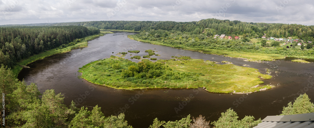 Island in the Daugava river, Kraslava, Latvia