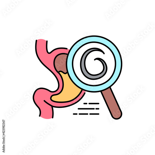 Parasitology color line icon. Pictogram for web page, mobile app