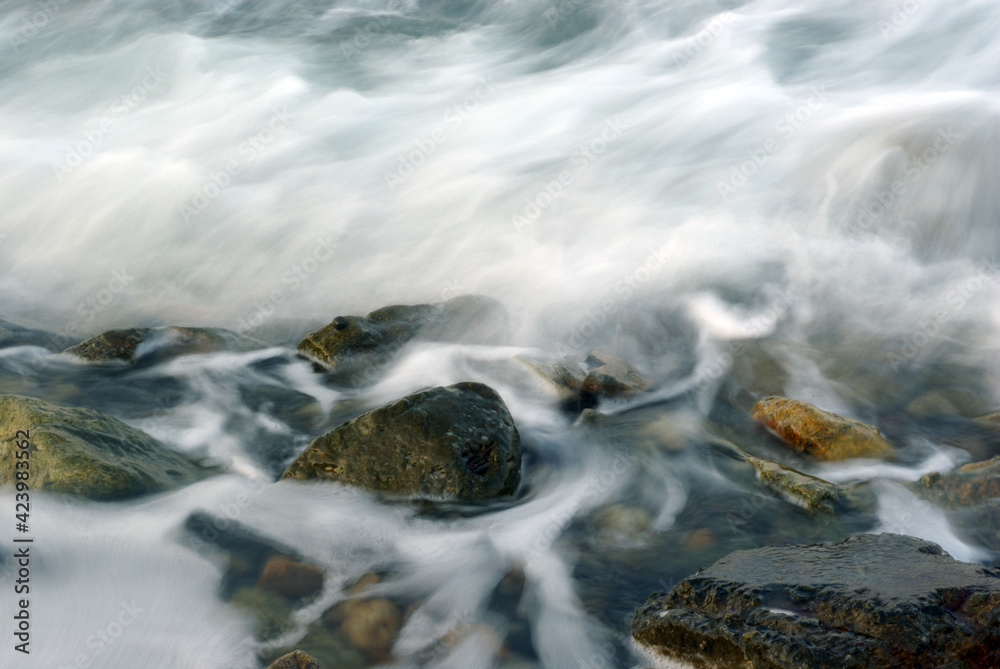 Turbulence sea water and rock at Coastline Turbulence sea water and rock at Coastline