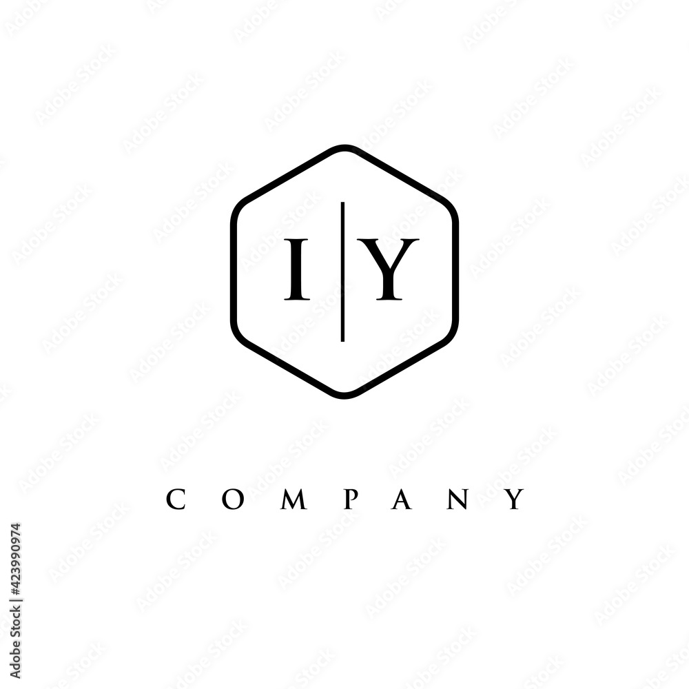 initial IY logo design vector initial IY logo design vector
