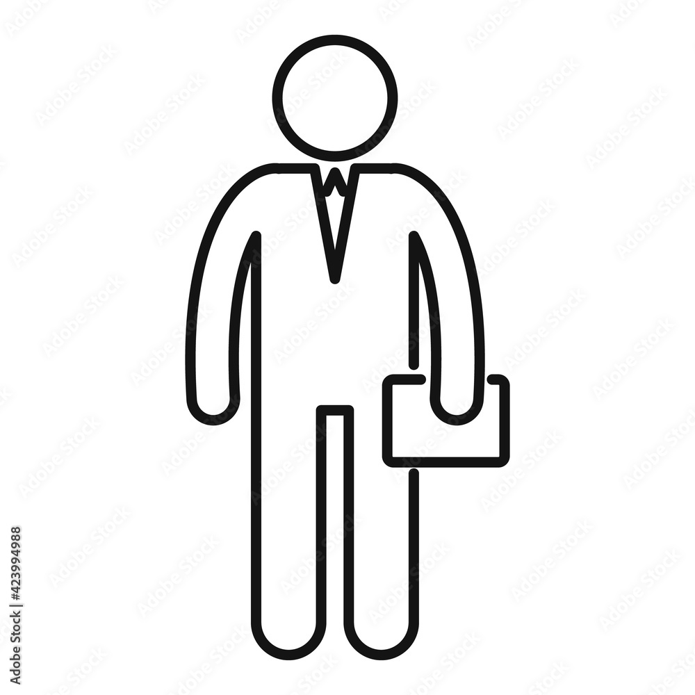 Broker icon, outline style Broker icon, outline style