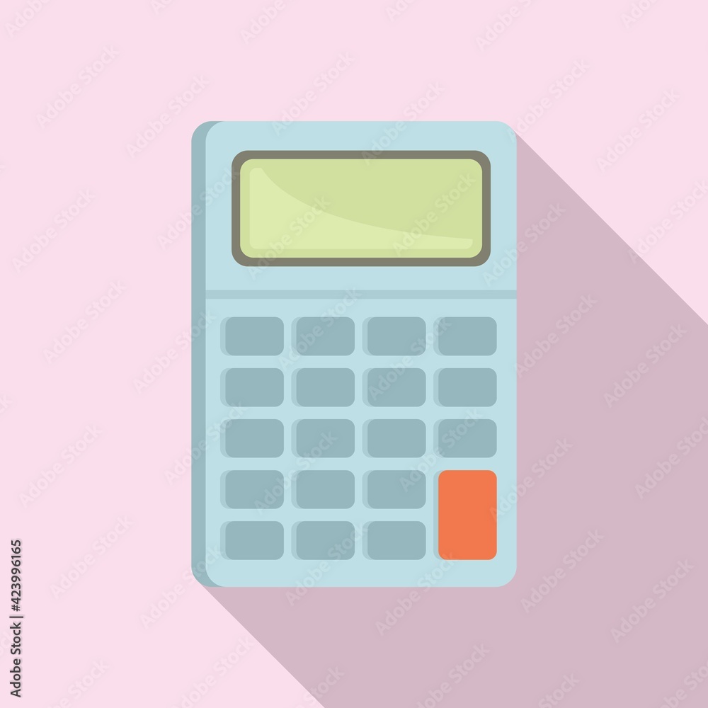 Calculator icon, flat style Calculator icon, flat style