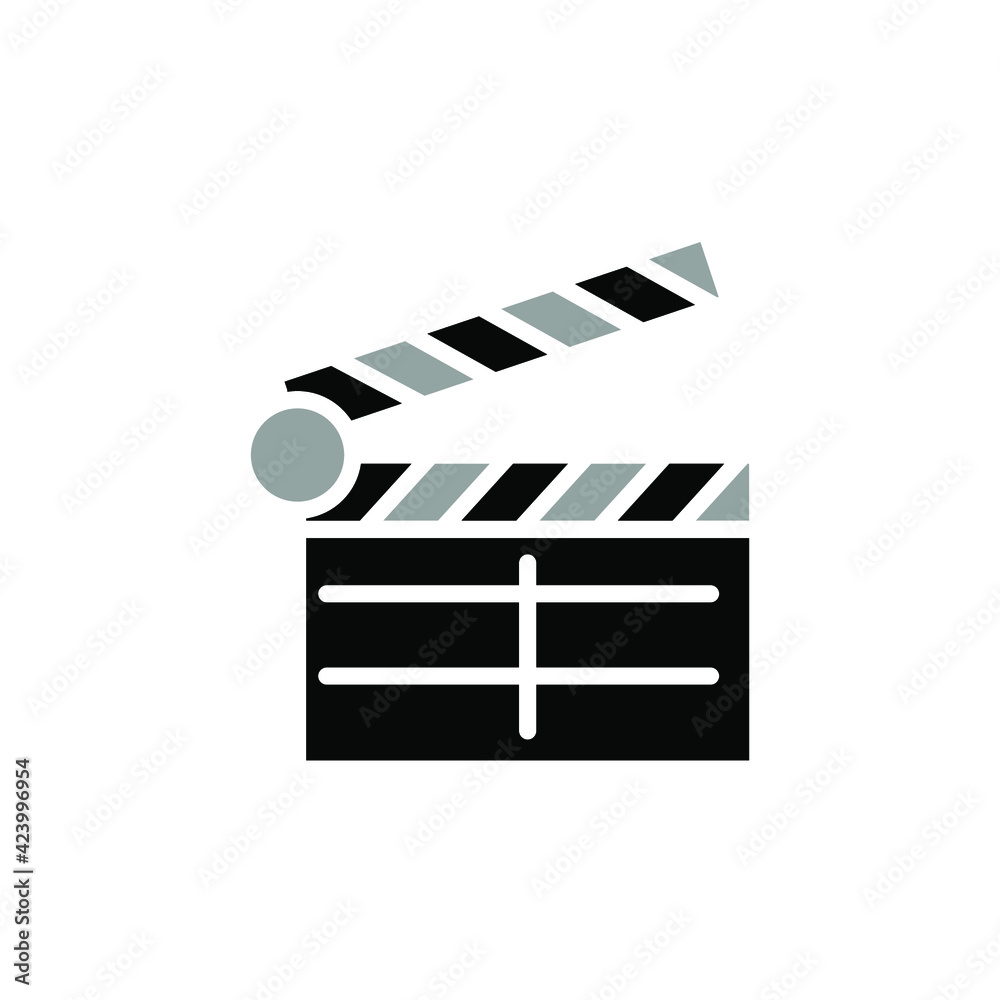 Fototapeta premium Illustration Vector graphic of clapper icon