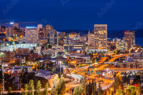 Tacoma, Washington, USA Skyline