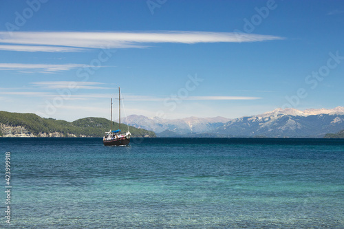 Peaceful landscapes of the south of Patagonia Argentina inspiring peace