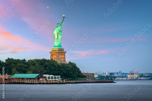 Statue of Liberty in New York Harbor photo