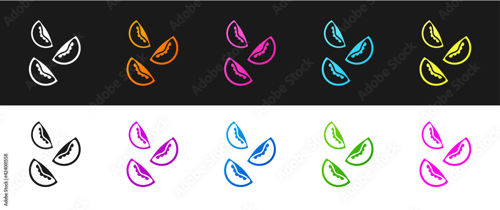 Set Tomato icon isolated on black and white background. Vector Set Tomato icon isolated on black and white background. Vector