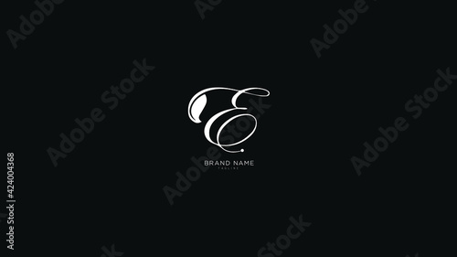 Alphabet letter Initial E, EE logo vector design, minimal, innovative, creative, symbol, sign, monogram, template, logotype, concept, branding for premium business typeface, startup, company etc.