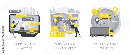 Transportation cost abstract concept vector illustrations.