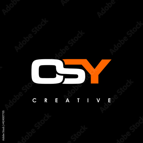 OSY Letter Initial Logo Design Template Vector Illustration