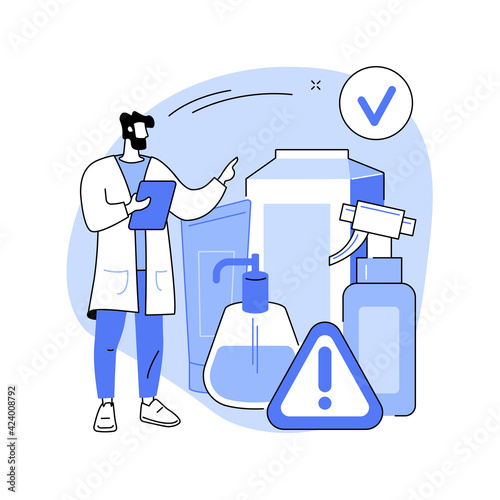 product safety abstract concept vector illustration.