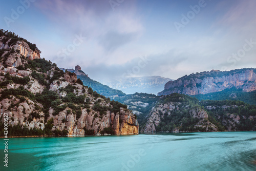 Lake in the mountains photo