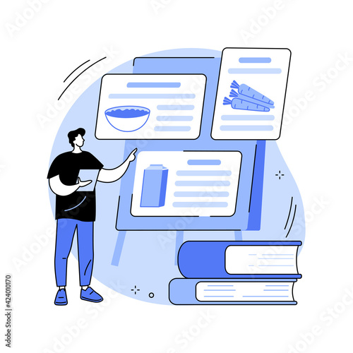 Health and nutrition workshop abstract concept vector illustration.