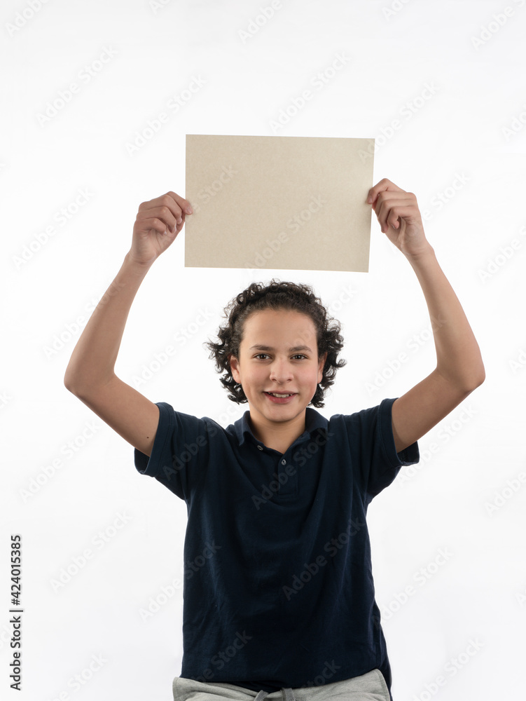 person holding a blank sign person holding a blank sign