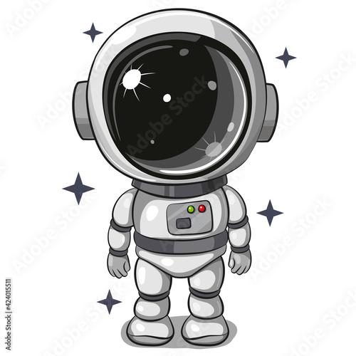 Astronaut isolated on a white background