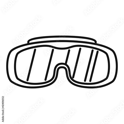 Work protective glasses icon, outline style