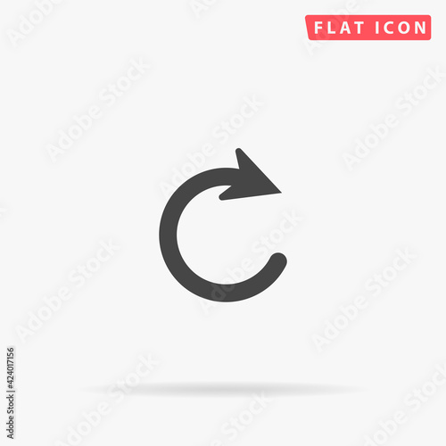 Refresh Arrow flat vector icon