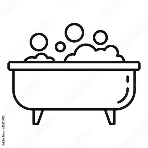 Home jacuzzi icon, outline style