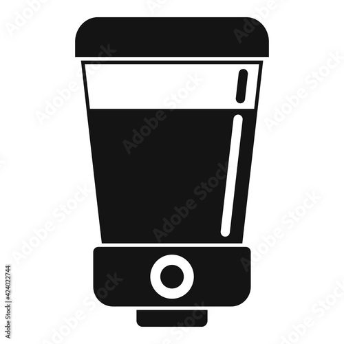 Soap wall dispenser icon, simple style