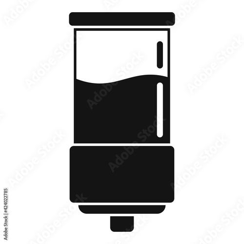 Gel wall dispenser icon, simple style