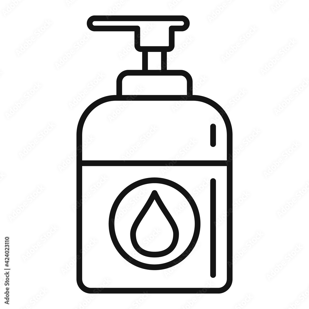 Antiseptic icon, outline style Antiseptic icon, outline style