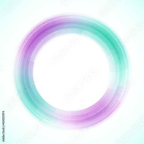 Geometric frame from circles, vector abstract background, wallpaper 