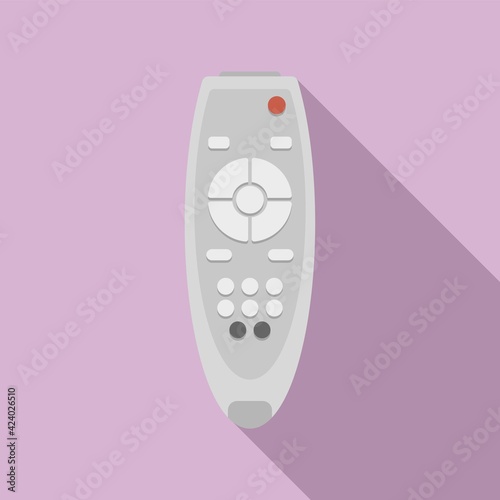 Television remote control icon, flat style