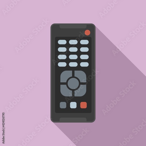 Device remote control icon, flat style